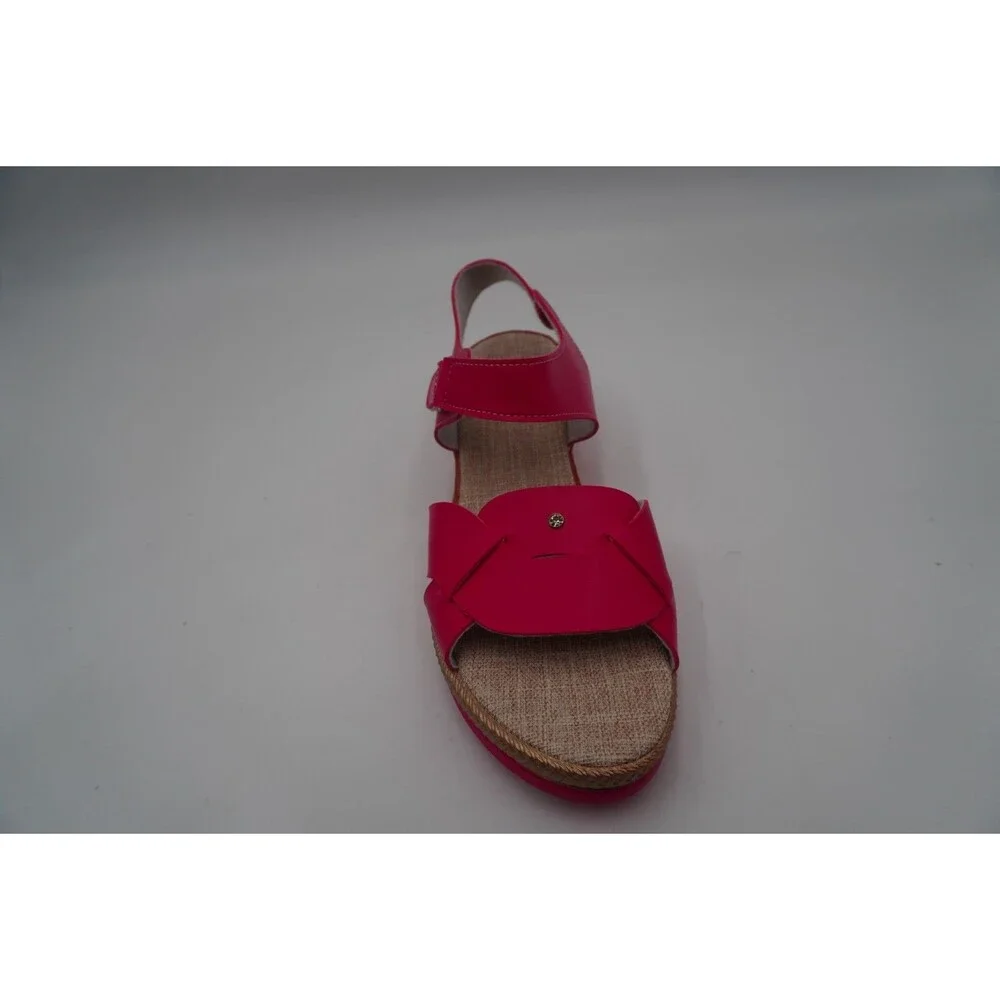 Shein Pink Braid Detail Midsole Espadrille Wedge Sandals Size 43